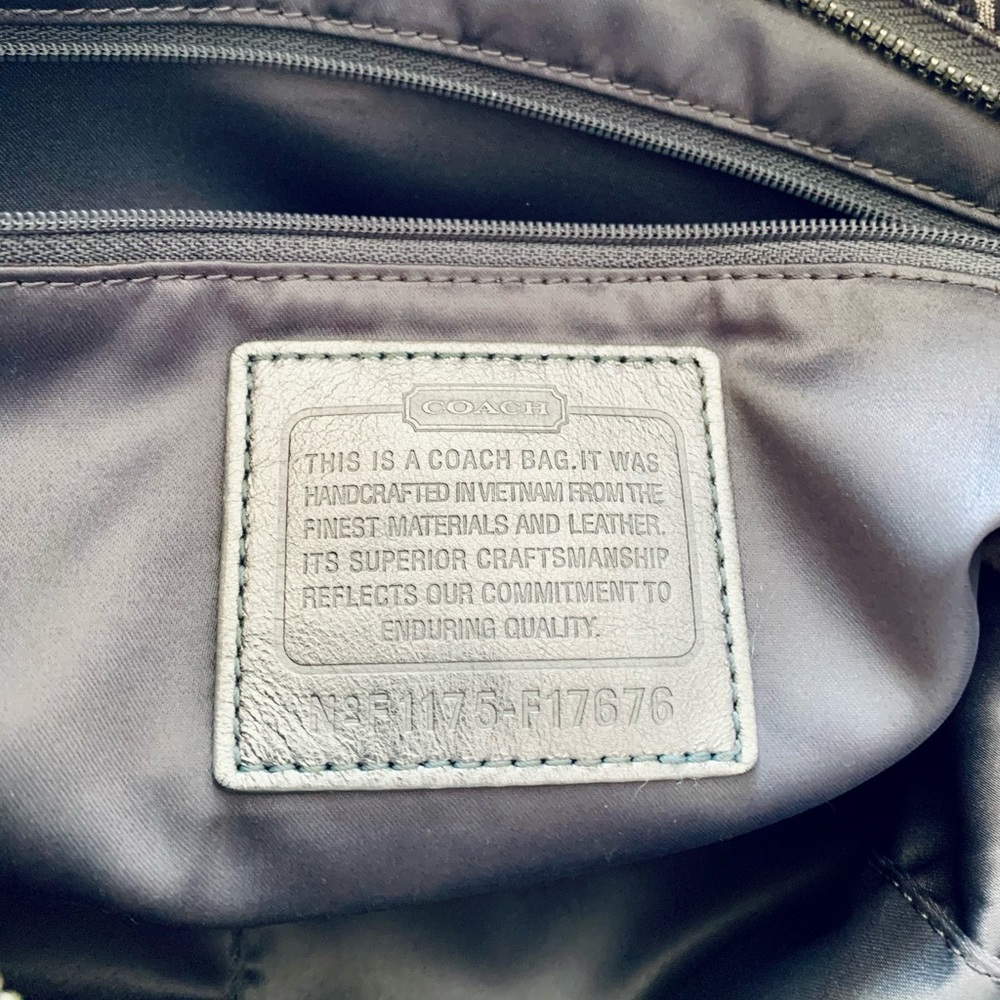 Gray Coach Purse - Picture 5 of 6
